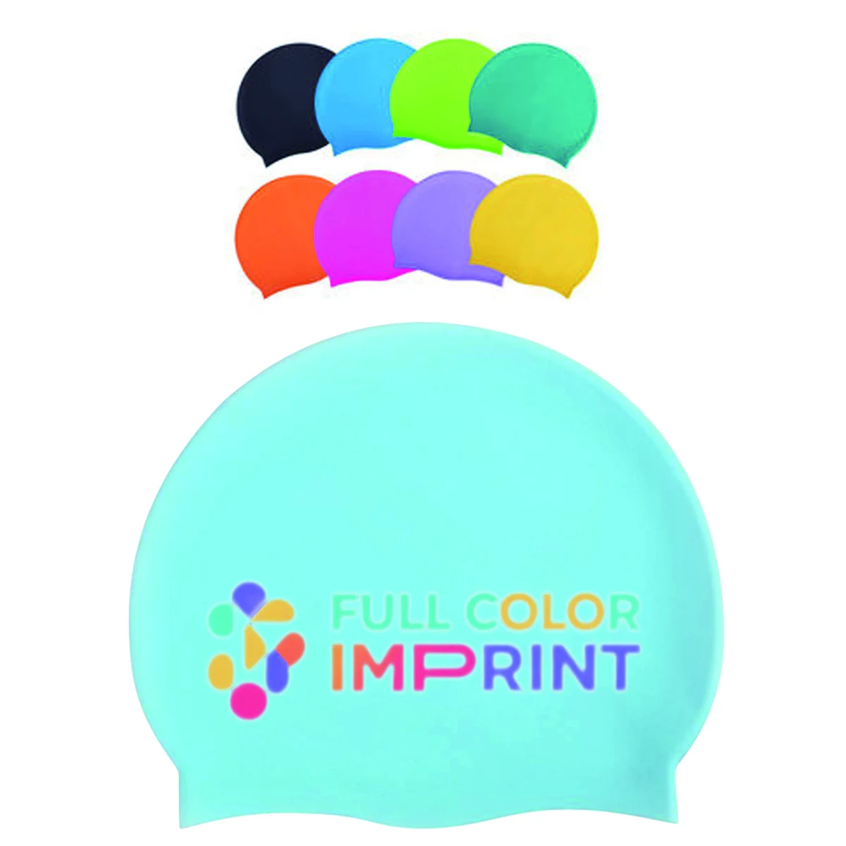 Full Color Silicone Swimming Cap MOQ 50 PCS 1