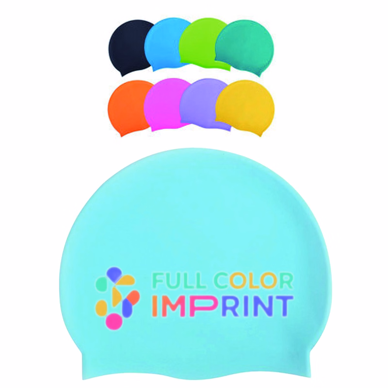 Full Color Silicone Swimming Cap MOQ 50 PCS