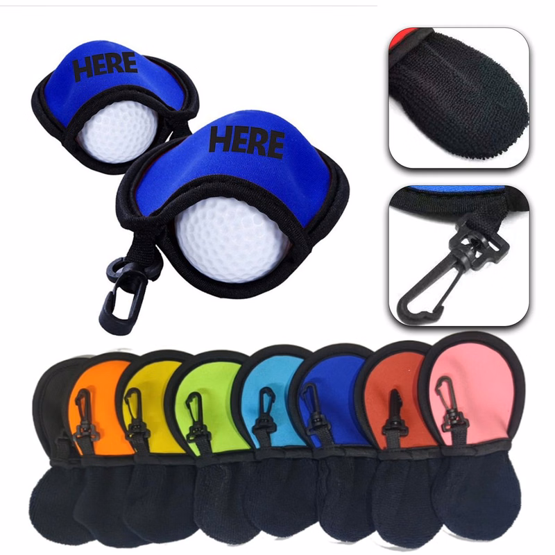 Portable Fleece-Lined Golf Ball Cleaning Bag