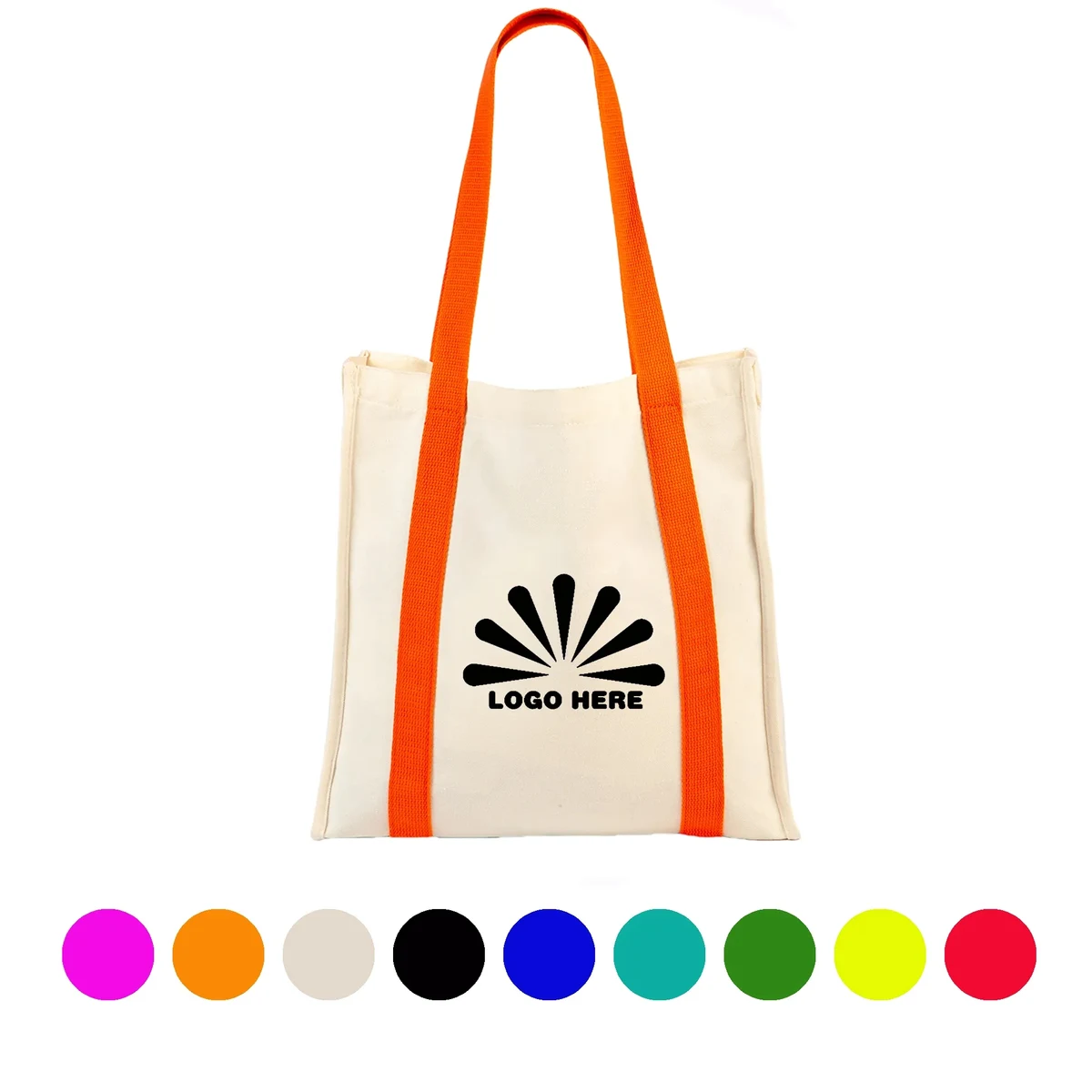 Canvas Shopping Bag With Customizable Logo, custom tote bag with logo imprint 1