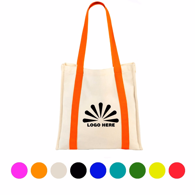 Canvas Shopping Bag With Customizable Logo
