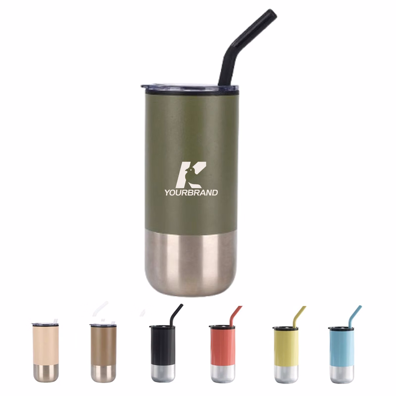 Durable Insulated Gift Stainless Steel Tumbler with Straw