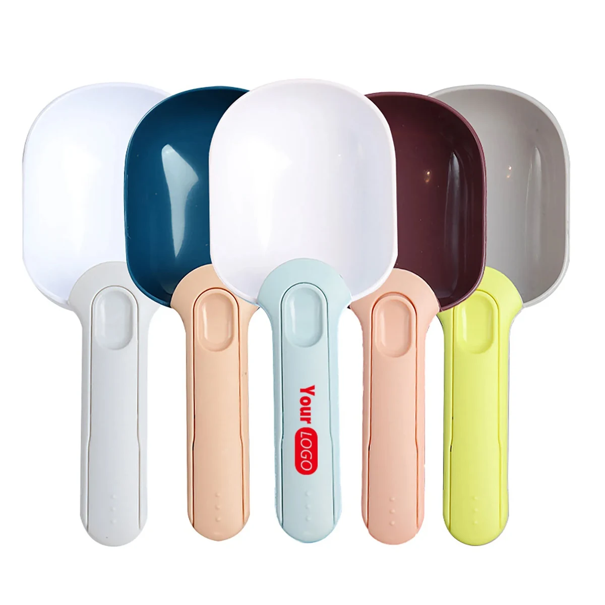 MOQ 50 PCS Pet Cup Scoop w/Clip 1