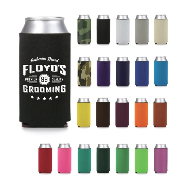 24oz Premium Foam Can Cooler-Screen Printed, custom koozie with logo imprint 1