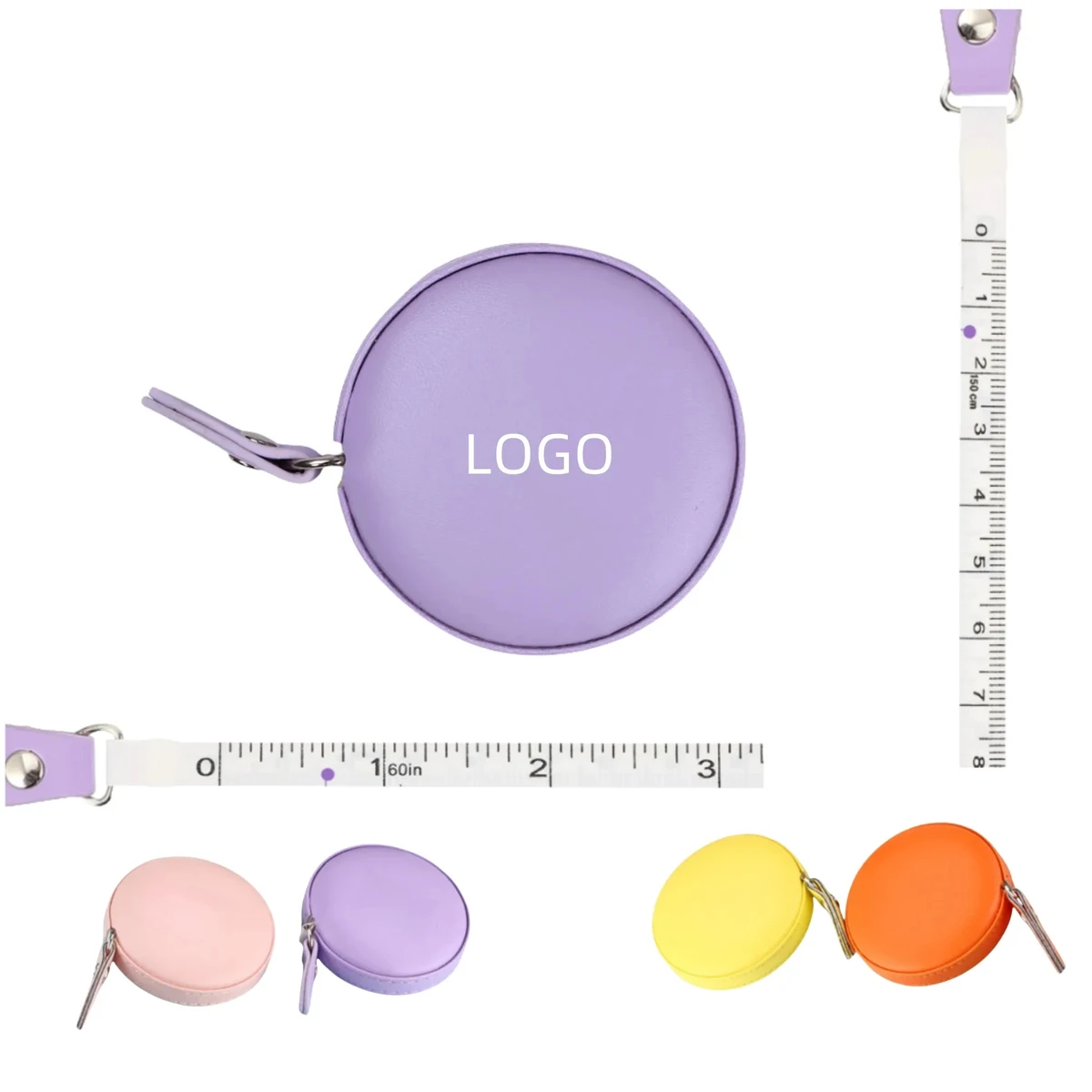 Portable Retractable Pu Leather Measuring Tape 1