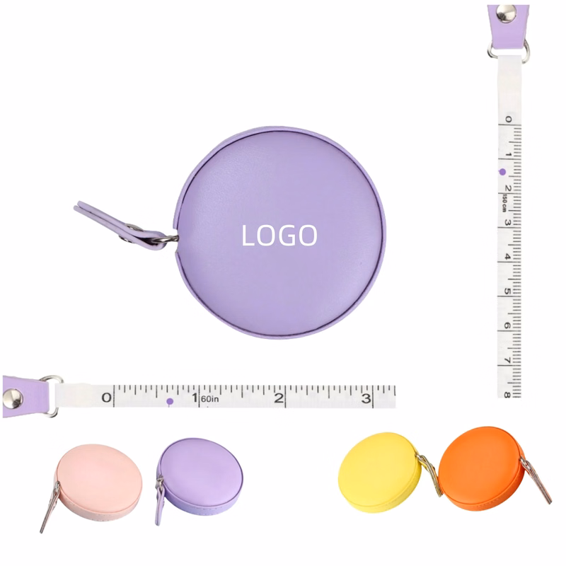 Portable Retractable Pu Leather Measuring Tape