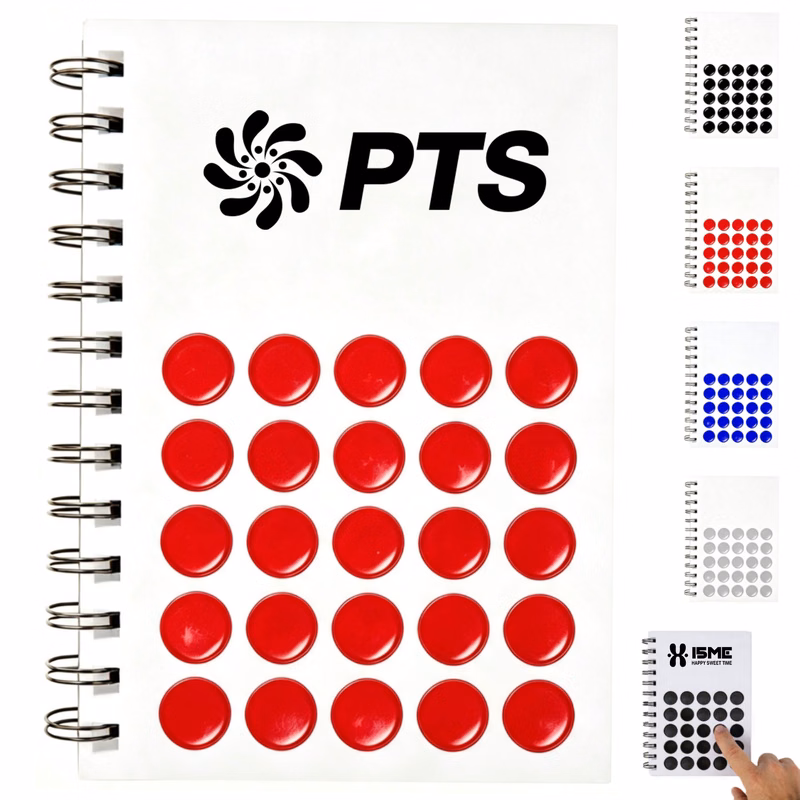 A5 Silicone Bubble Pop-It Spiral Notebook
