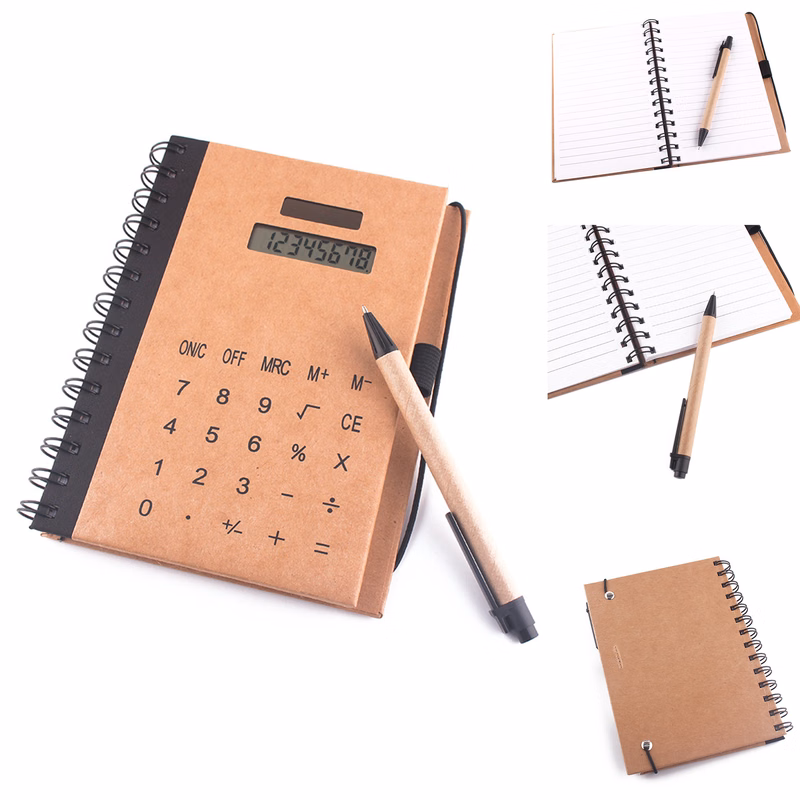 Multifunctional Calculator Powered Notebook