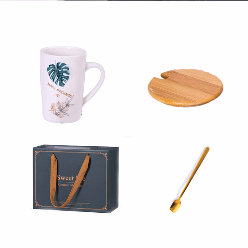 Water cup gift box set with hand 