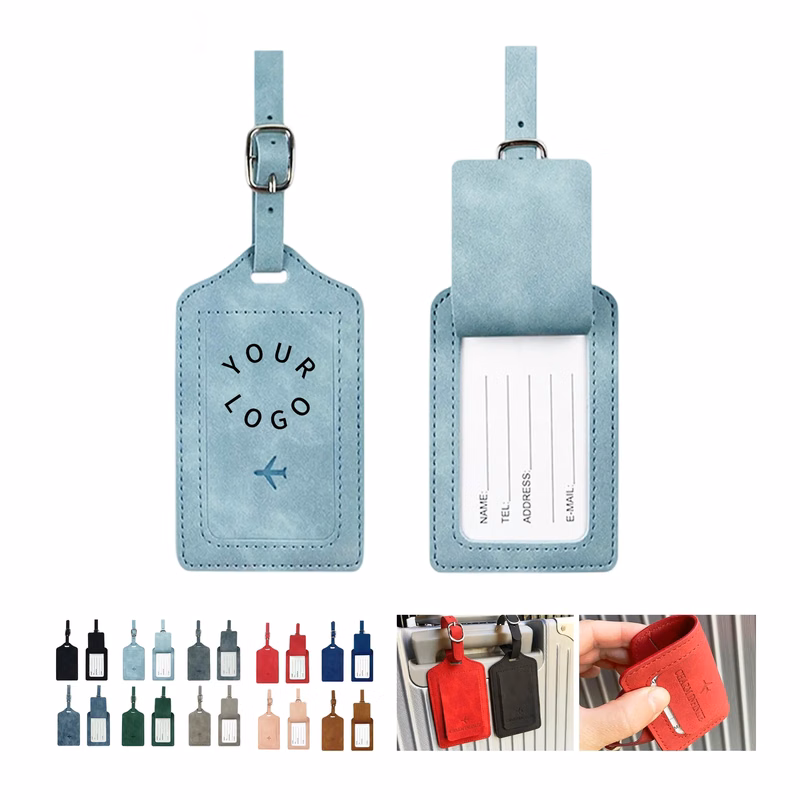 PU Leather Passport Holder and Luggage Tag Set