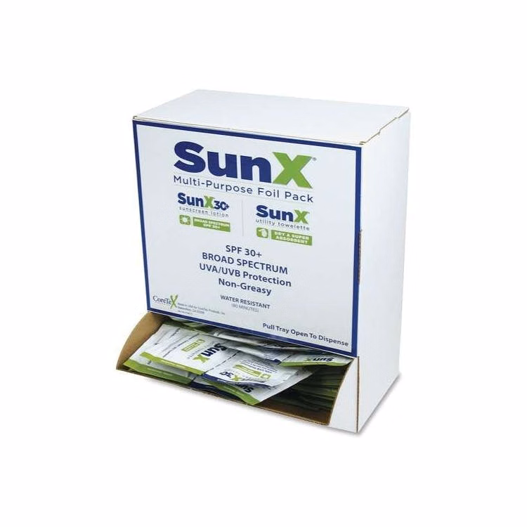 SunX SPF 30 Sunscreen Lotion and Towelettes