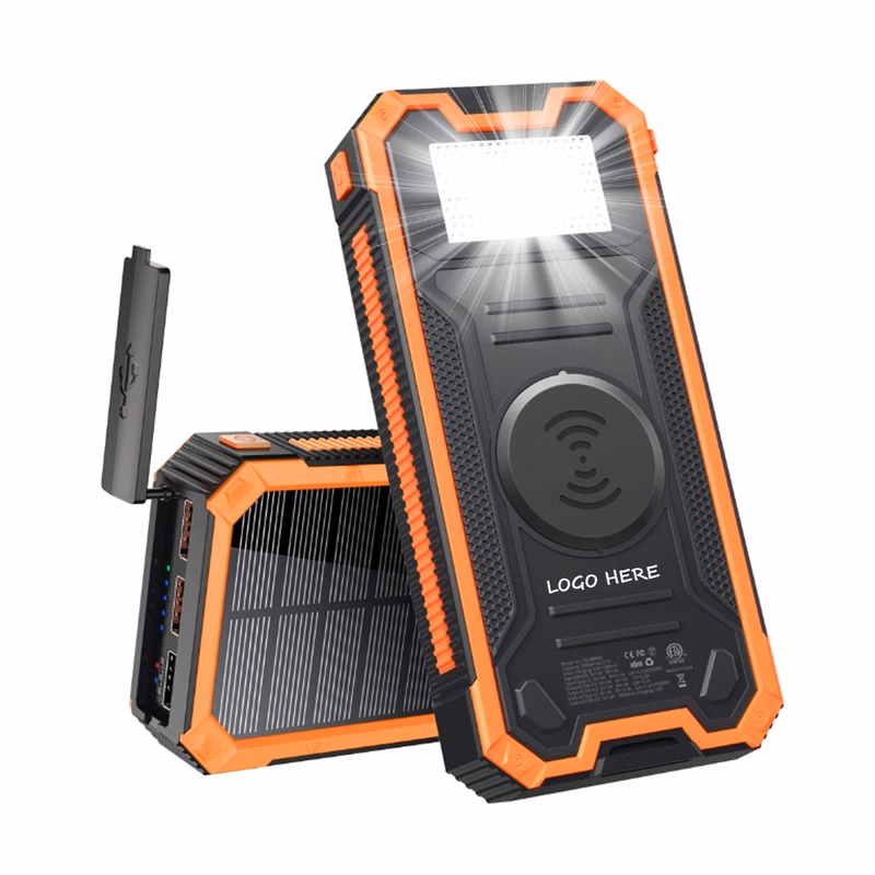 Solar Powered Wireless Charging Power Bank