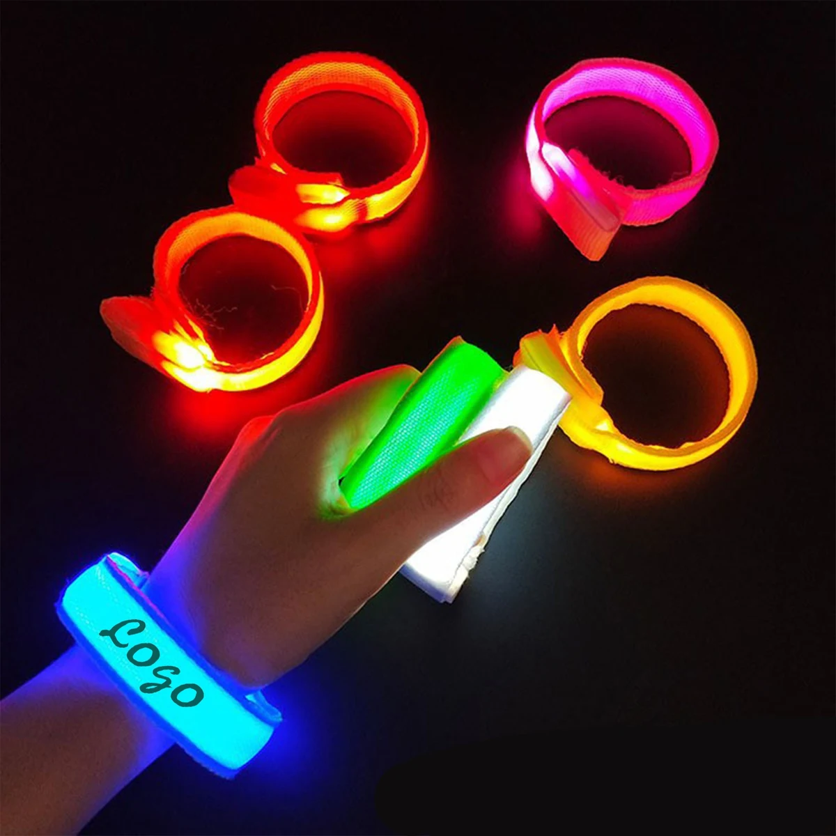 Nylon Webbing Led Light Bracelet 1