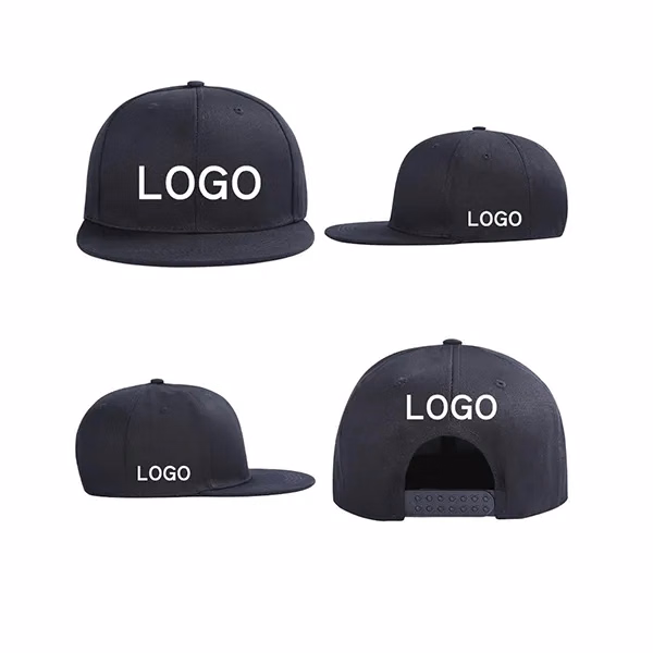 Baseball cap custom logo flat brim hat