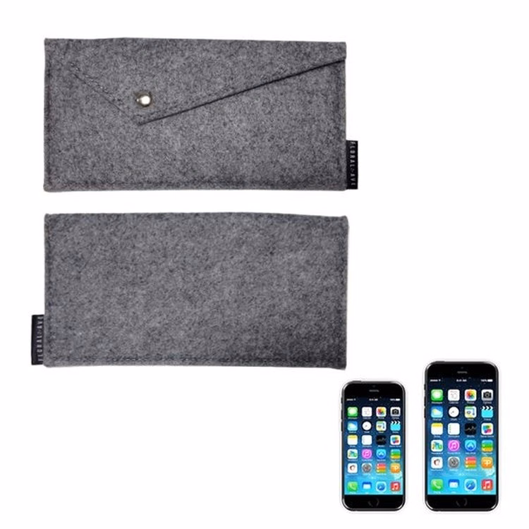 Recycled iPhone 6/ 6 Plus Felt Bag