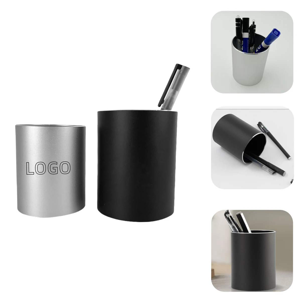 Steel Pen Holder and Desk Organizer Cup 1
