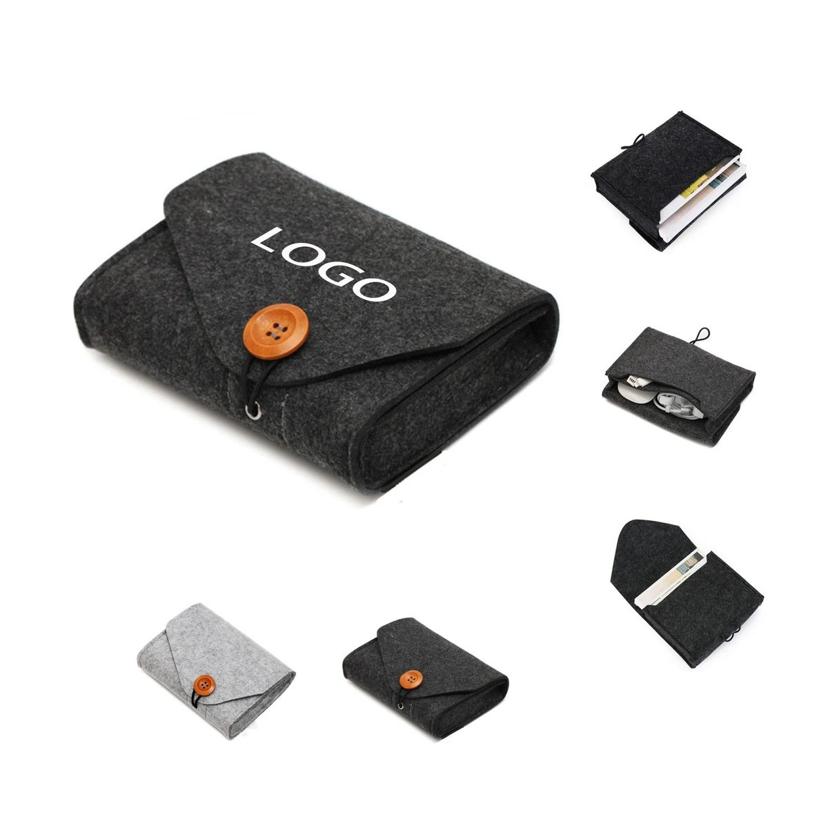 Portable Felt Power Adapter Storage Bag 1