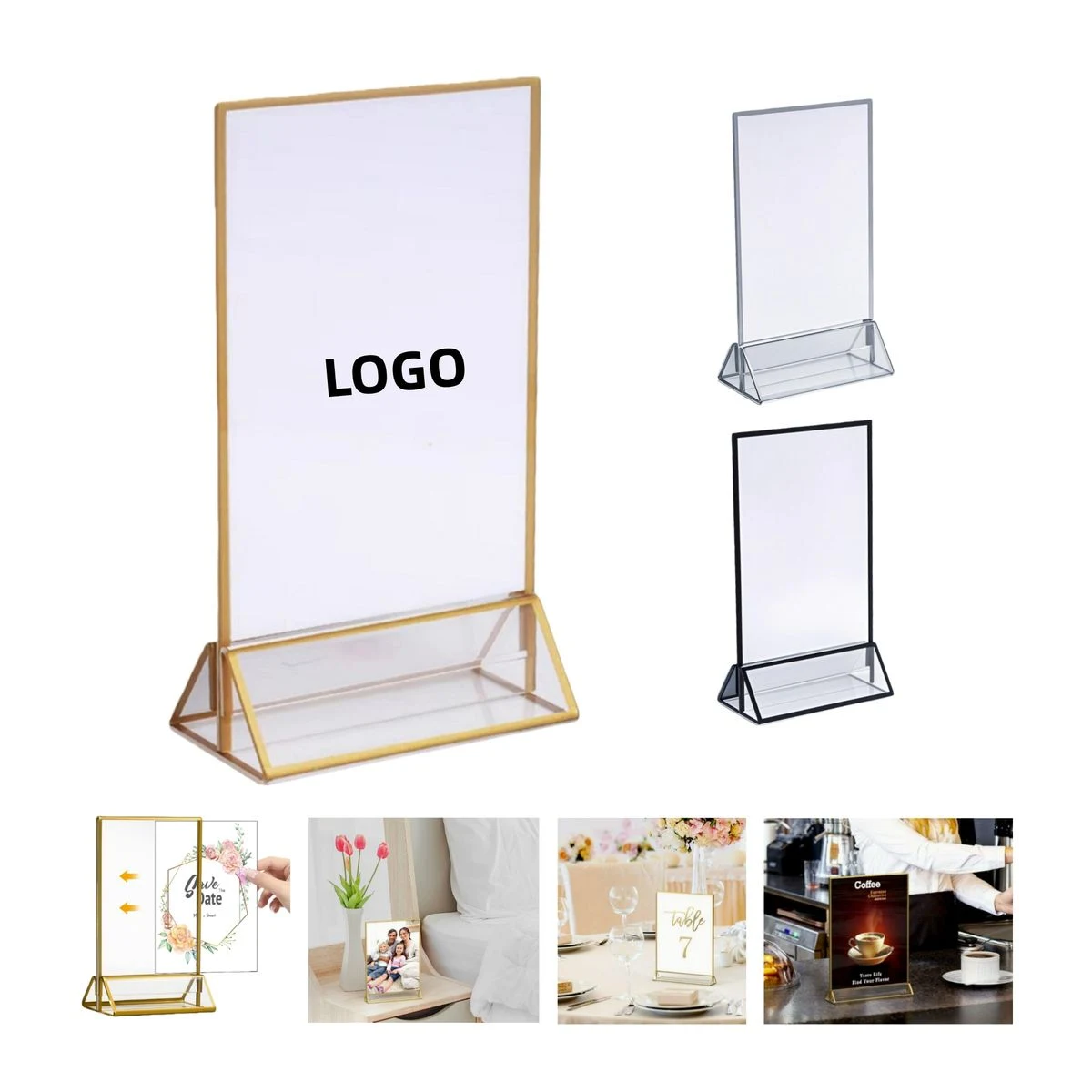 Acrylic Display Sign Holder Stand 1