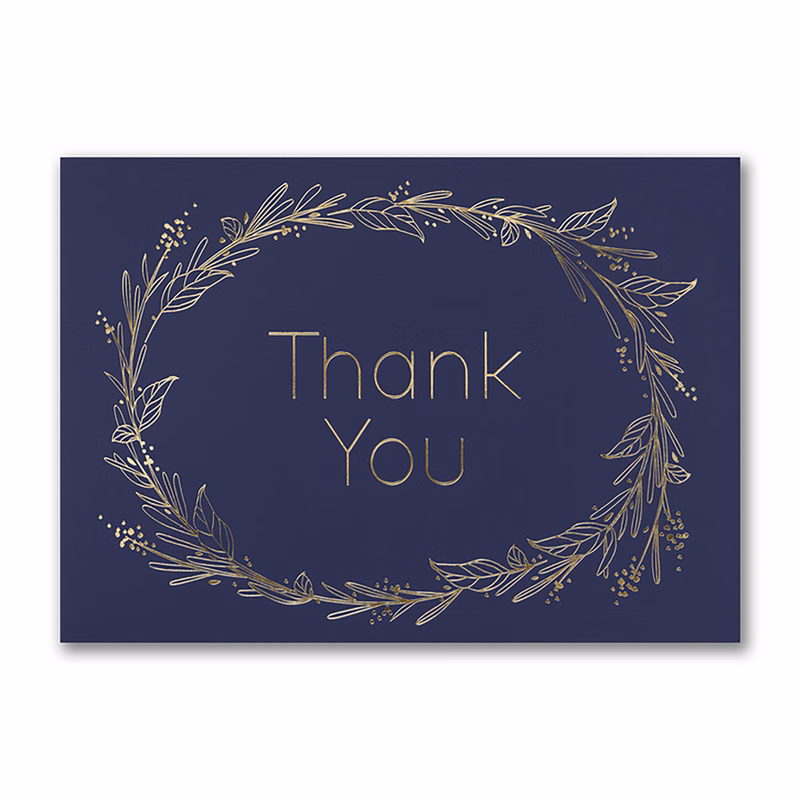 Wreath Of Thanks Card