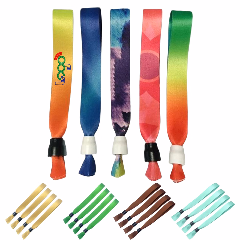 Promotional Polyester Event Wristband MOQ 200