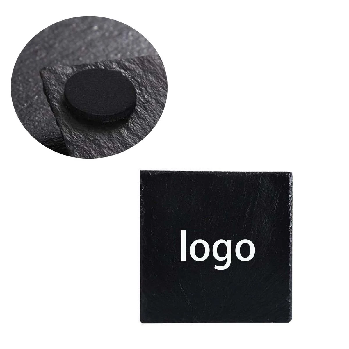 Black Square Rock Coaster 1