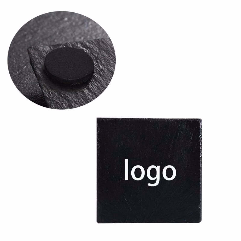 Black Square Rock Coaster