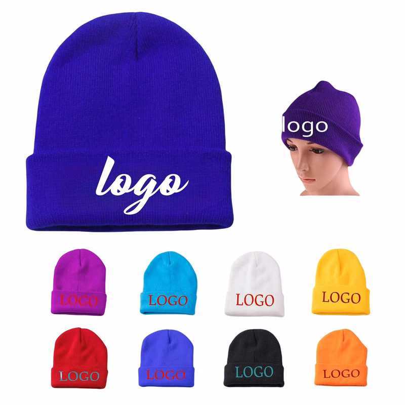 Acrylic Knit Cuffed Beanie