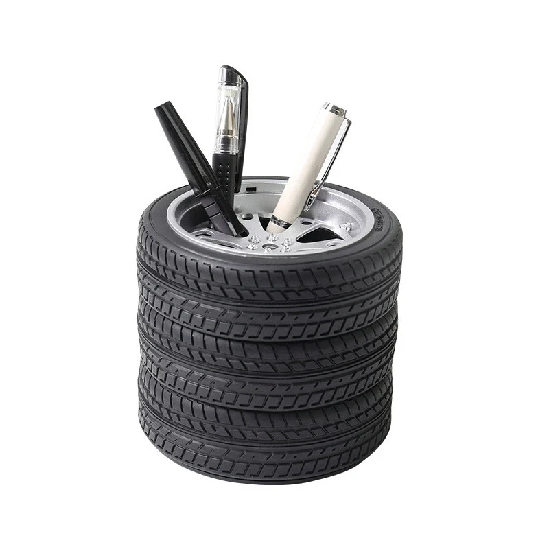 Tire-Shaped Pen Holder Storage 1
