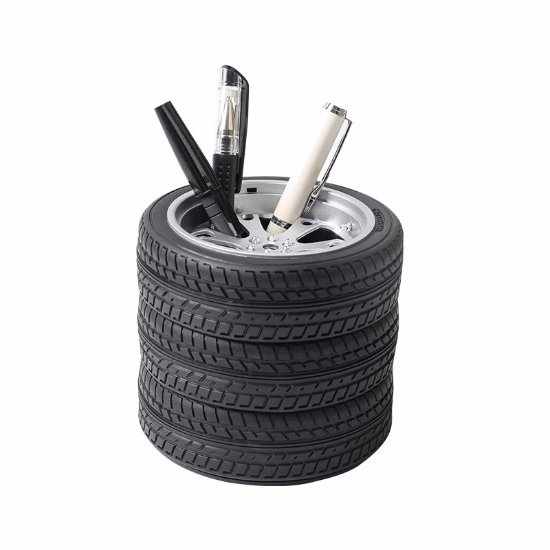 Tire-Shaped Pen Holder Storage