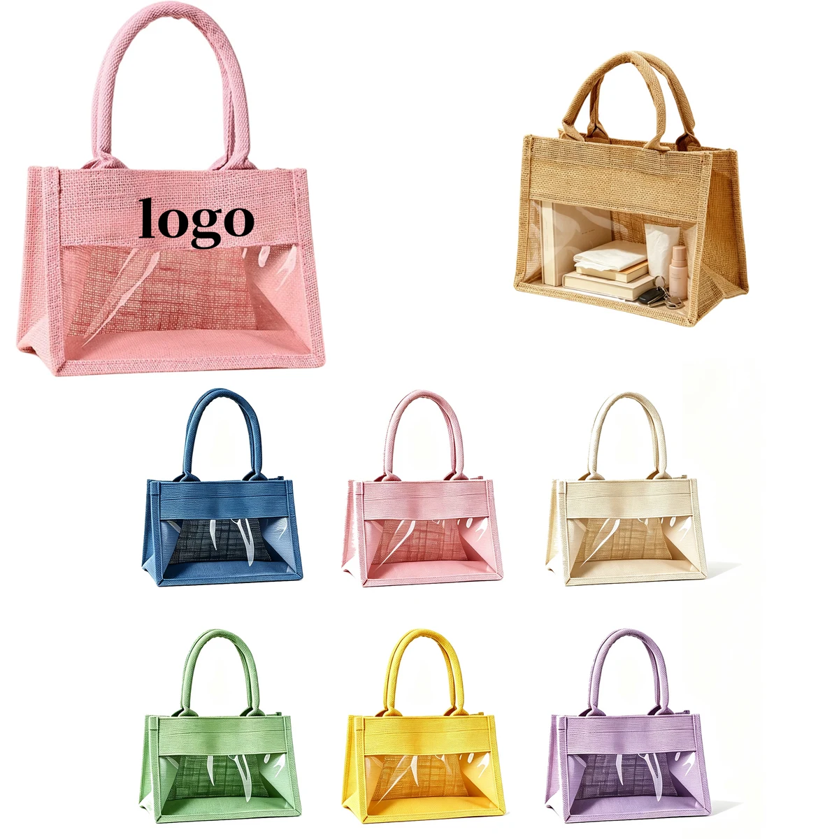 Small Jute Tote Bag 1