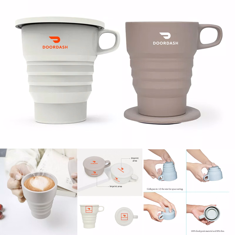 Tims Collapsible Silicone Coffee Mug - 10 oz