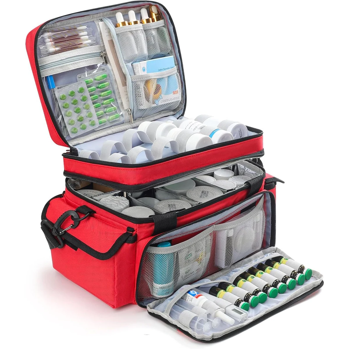 First Aid Kit Medicine Bottle Storage Bag 1