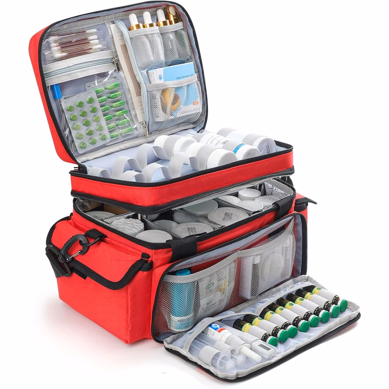 First Aid Kit Medicine Bottle Storage Bag