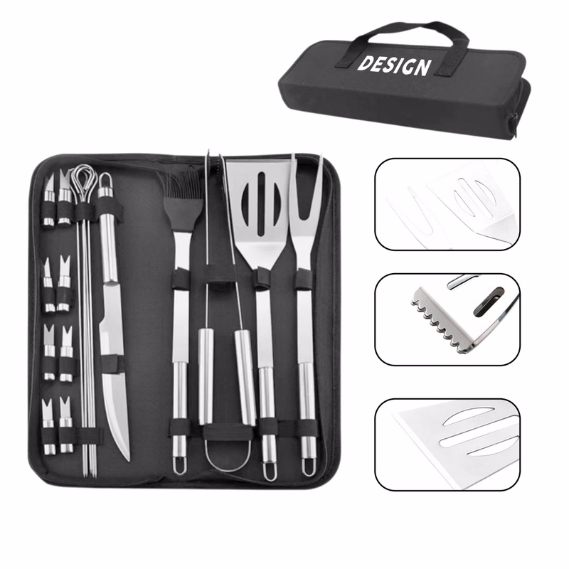 18 Pieces BBQ Grill Tools Kit