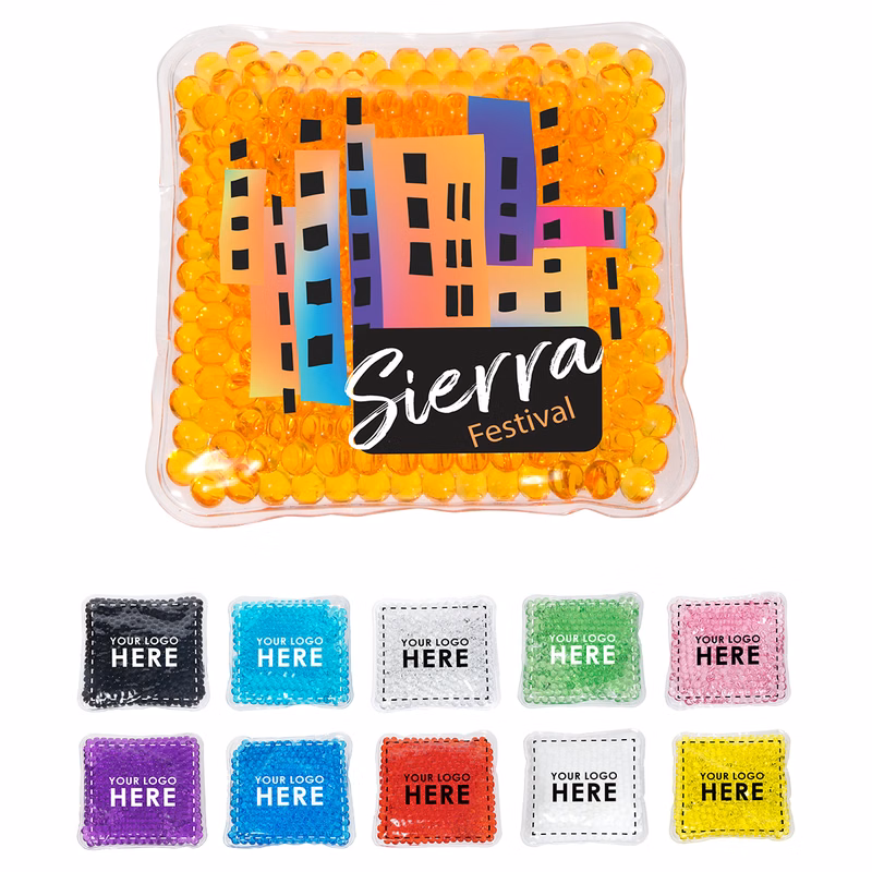 Full-Color Square Aqua Pearls™ Hot/Cold Pack