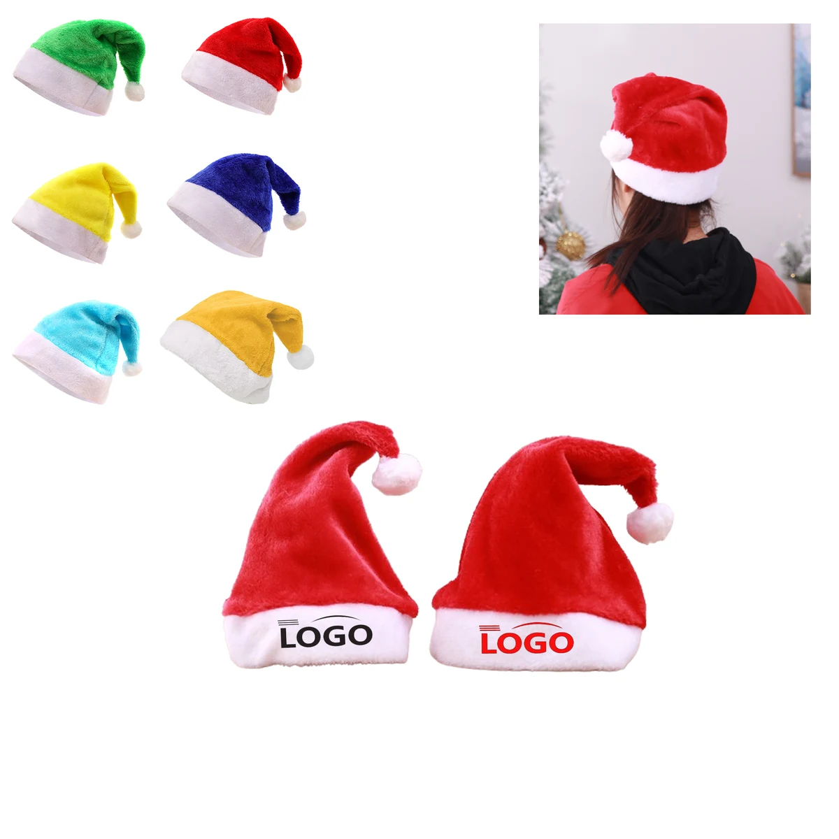 Customizable Plush Christmas Hat 1