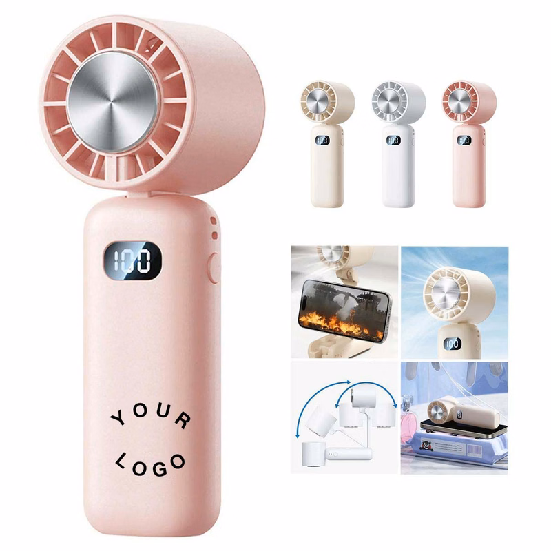 Portable Fan with Ice Effect and Quiet Turbine Motor