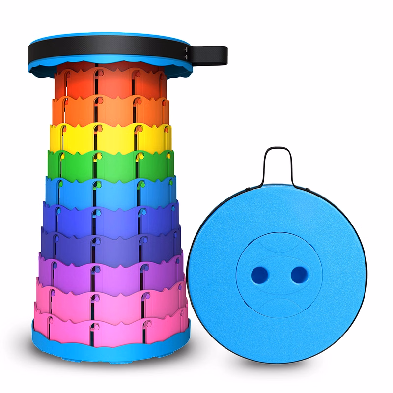 Folding telescope Stool Chair Colorful