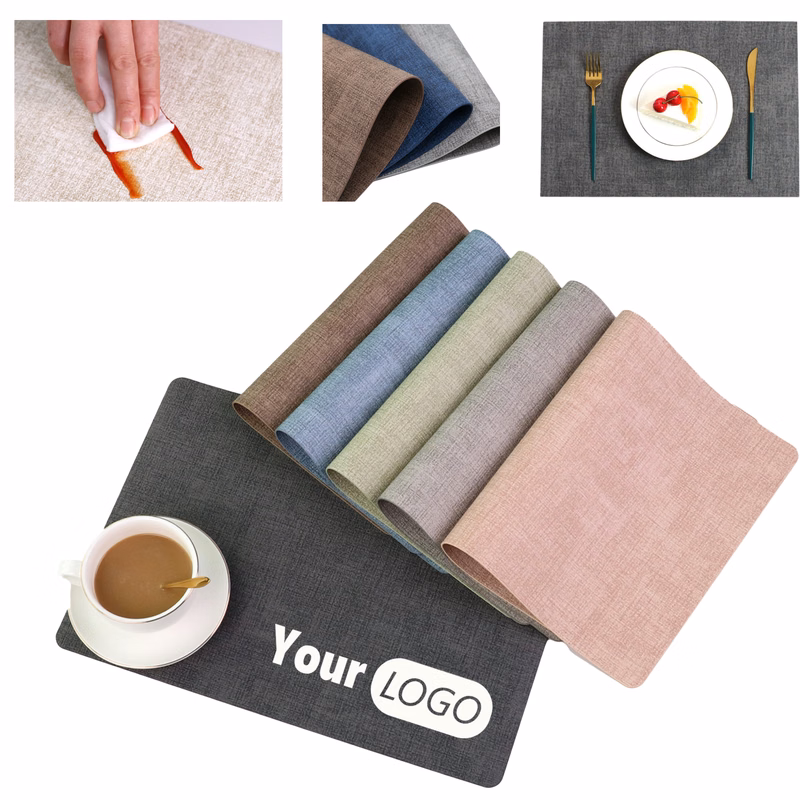 Thermal Resistant Leather Placemats
