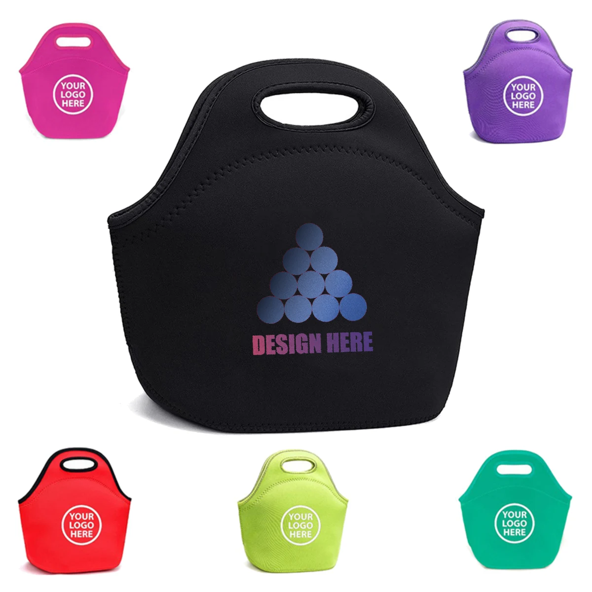 MOQ 10pcs Custom Printed Insulated Lunch Bag 1