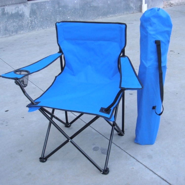 600D Oxford Fabric Beach Chair Deckchair with Handrail
