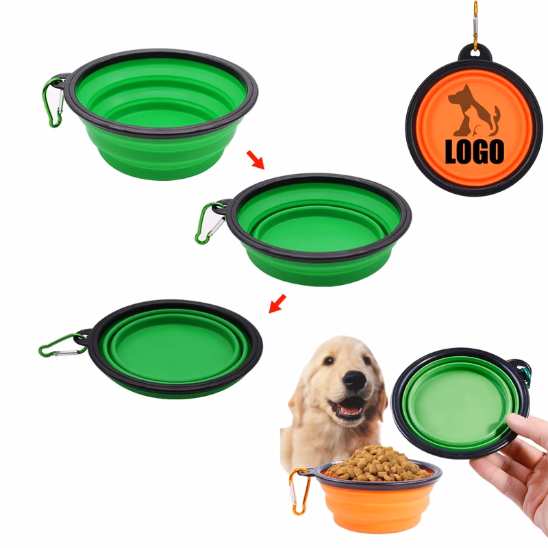 MOQ60 Foldable Silicone Pet Bowl