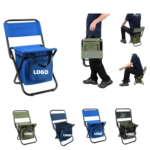 Portable Fishing Chair With Cooler Bag 1