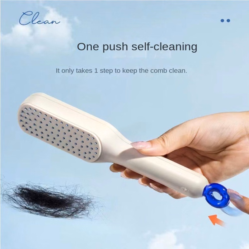 Retractable hair comb