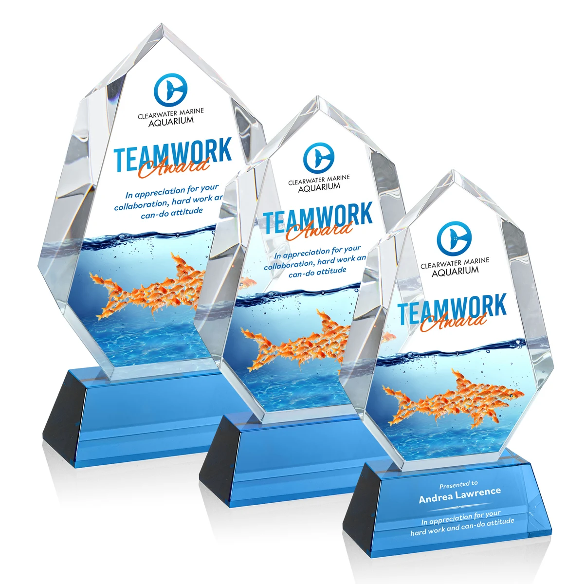 Norwood VividPrint™ Award on Newhaven Base - Sky Blue 1