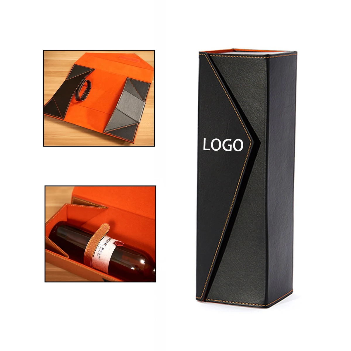 MOQ:10pcs Single Bottle Wine Packaging 1