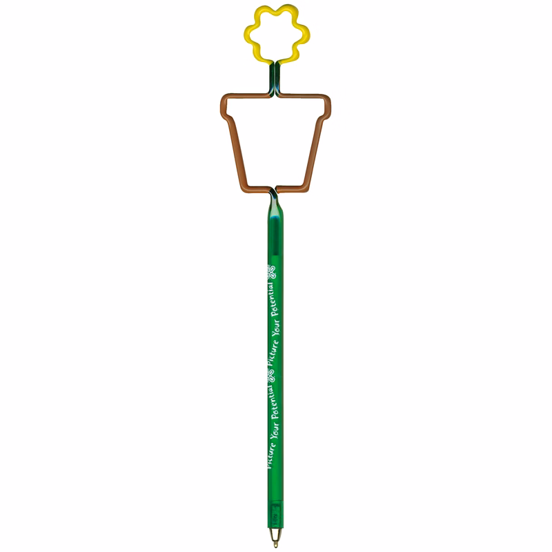 Flower in Pot Multi-Color Inkbend Standard, Bent Pen