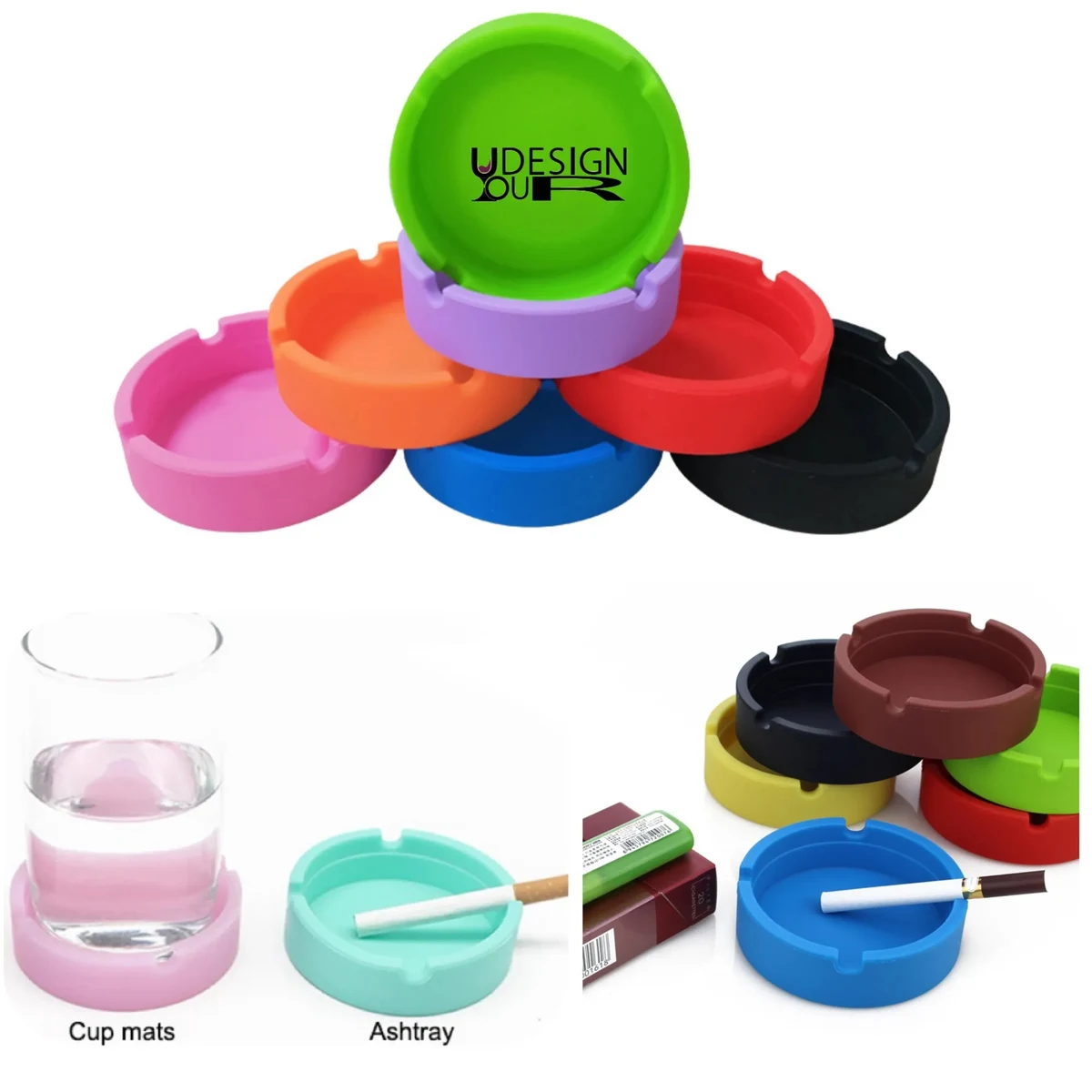 Silicone Ashtrays for Cigarettes 1