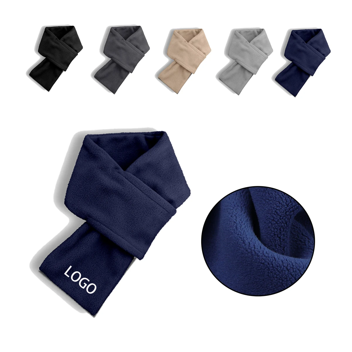 MOQ:20pcs olar Fleece Scarf 1