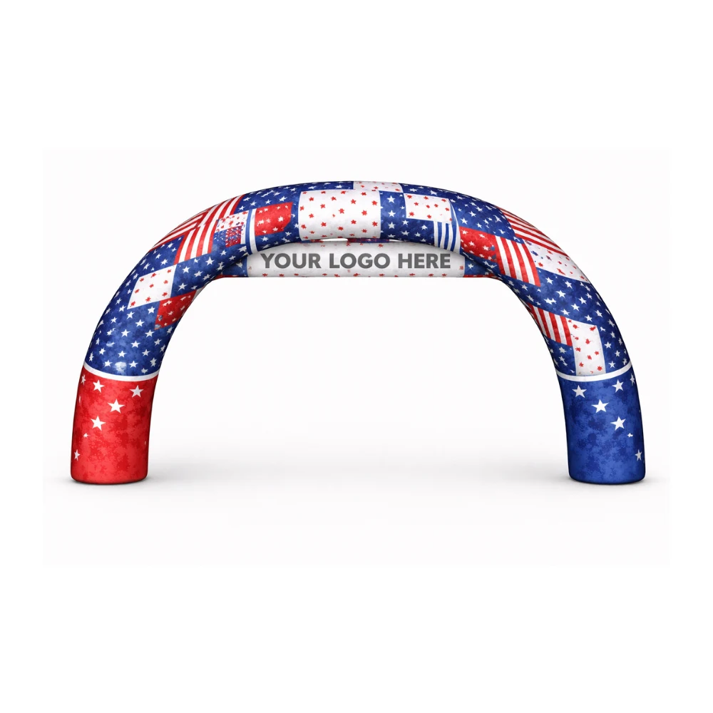 15' Cold Air Arch Round w/ Banner 1